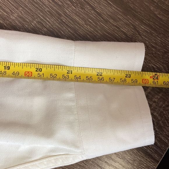 Mens Medium Cream Alexander Julian Colours Button Up Shirt - Picture 10 of 12